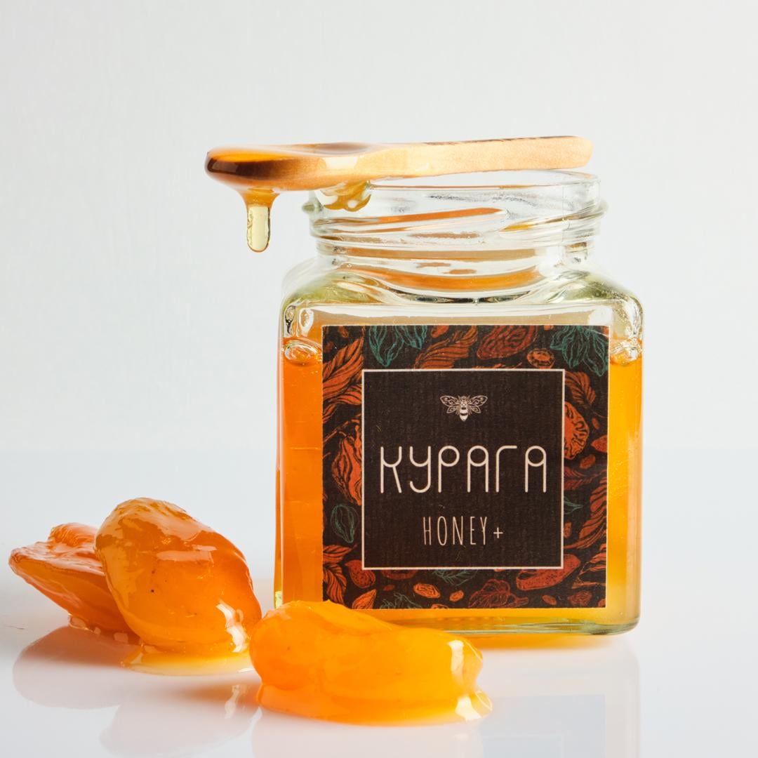 Мед натуральный с курагой 320 г