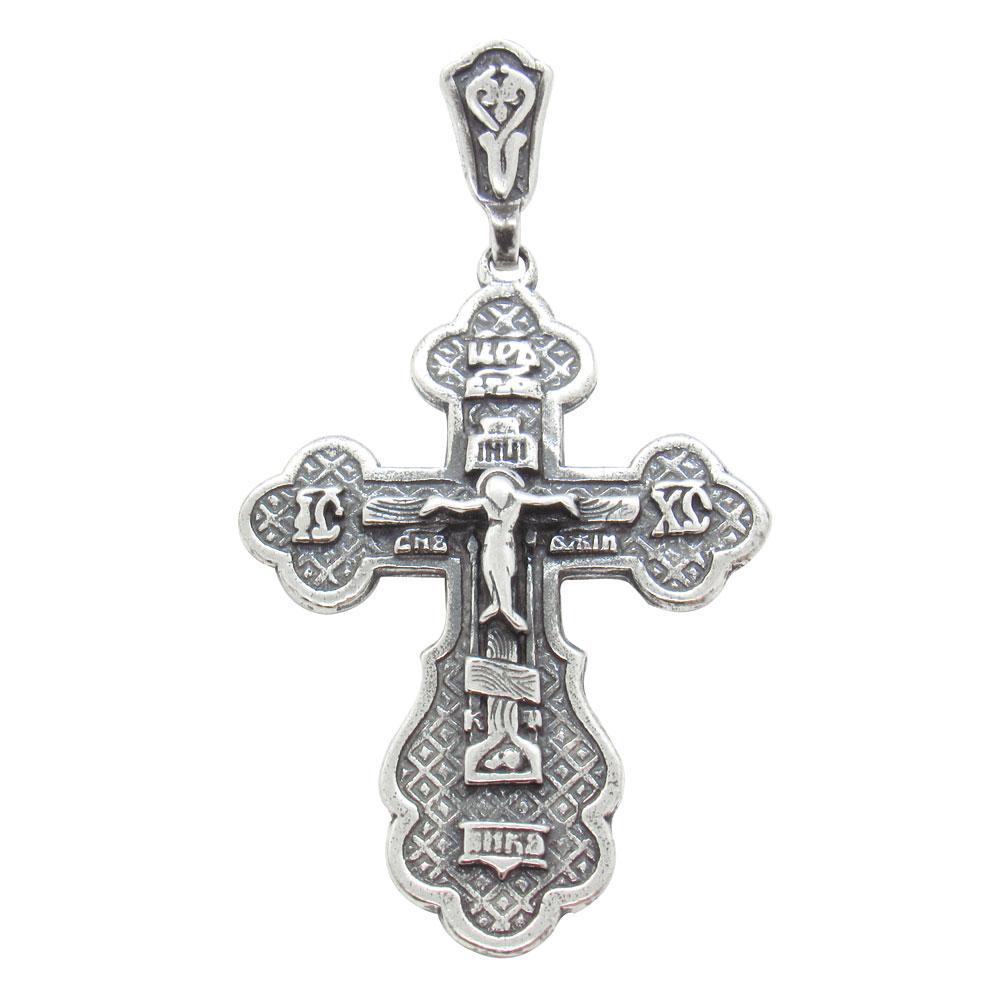 Серебряный христианский подвес Крестик 11 (1137363009)
