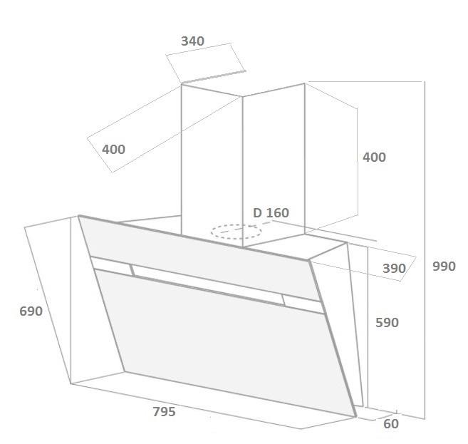 Вытяжка Sweet Air HC 8216 FS - фото 4