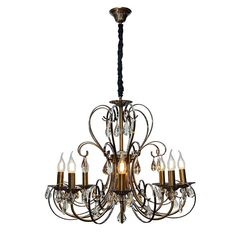 Люстра Light House LS-17135-8 AB свечи подвесная Бронзовый (16460)