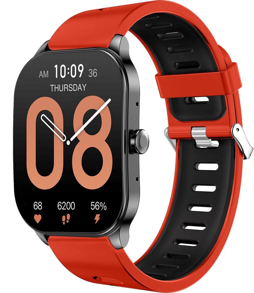 Ремешок Traf для Amazfit Pop 3S/3R Orange Black (34469-47)