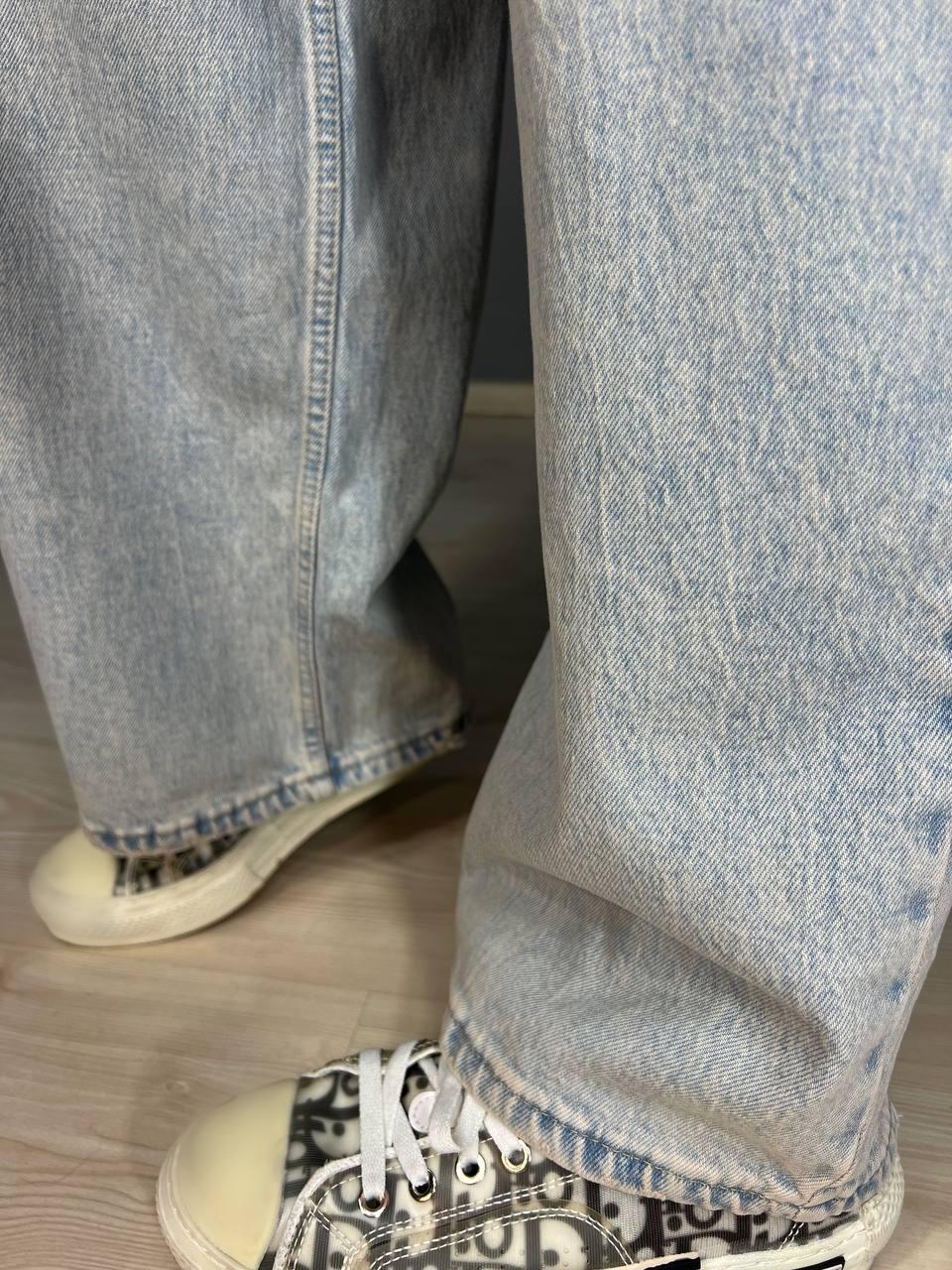 Джинси жіночі I8 52406 широкі Baggy банани з поясом мотузкою р. 30 Блакитний (3355) - фото 5 Джинси жіночі I8 52406 широкі Baggy банани з поясом мотузкою р. 30 Блакитний (3355) - фото 5