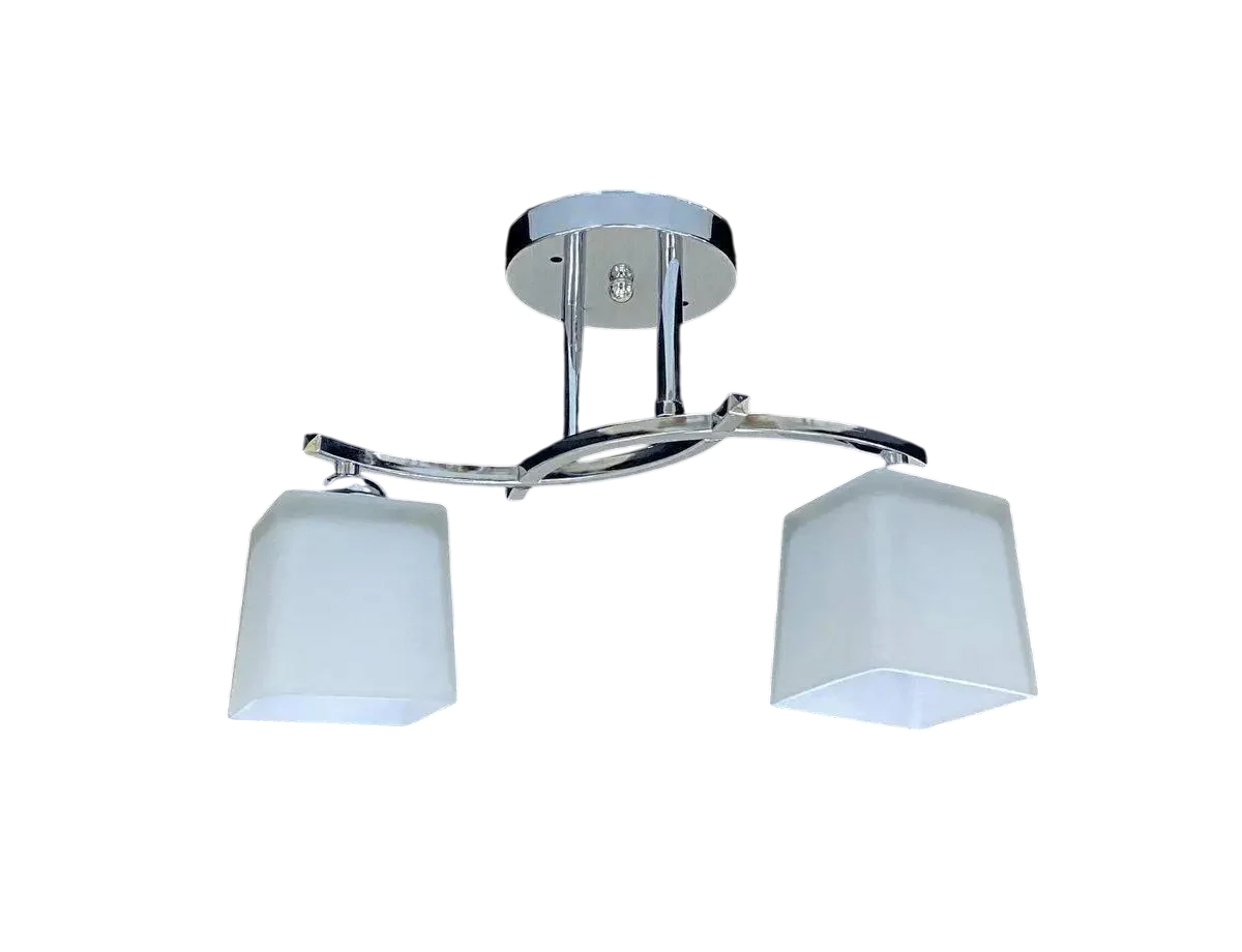 Люстра потолочная Valeso 91173B/2 на 2 плафона Хром (00000139683)