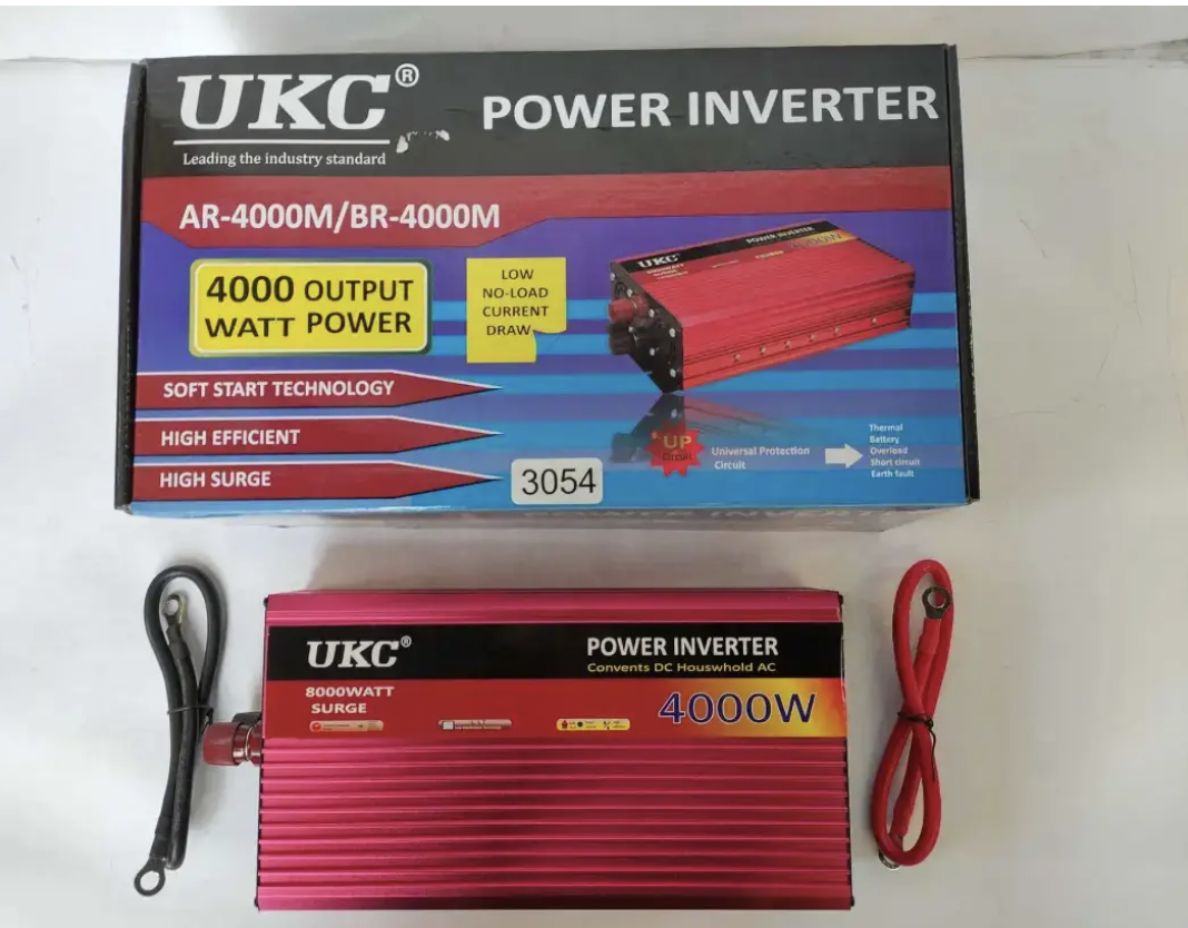 Автомобильный инвертор Power Inverter 4000 Вт 12 В 220 В модифицированная синусоида (565567754000) - фото 3 Автомобильный инвертор Power Inverter 4000 Вт 12 В 220 В модифицированная синусоида (565567754000) - фото 3
