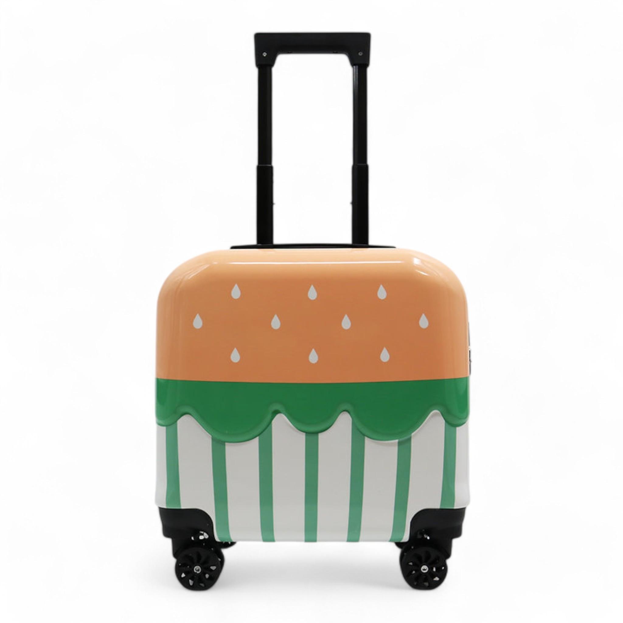 Валіза дитяча H&H Juicy Burger ABS-пластик на 4 коліщатках з кодовим замком 35 л (S_F-7)
