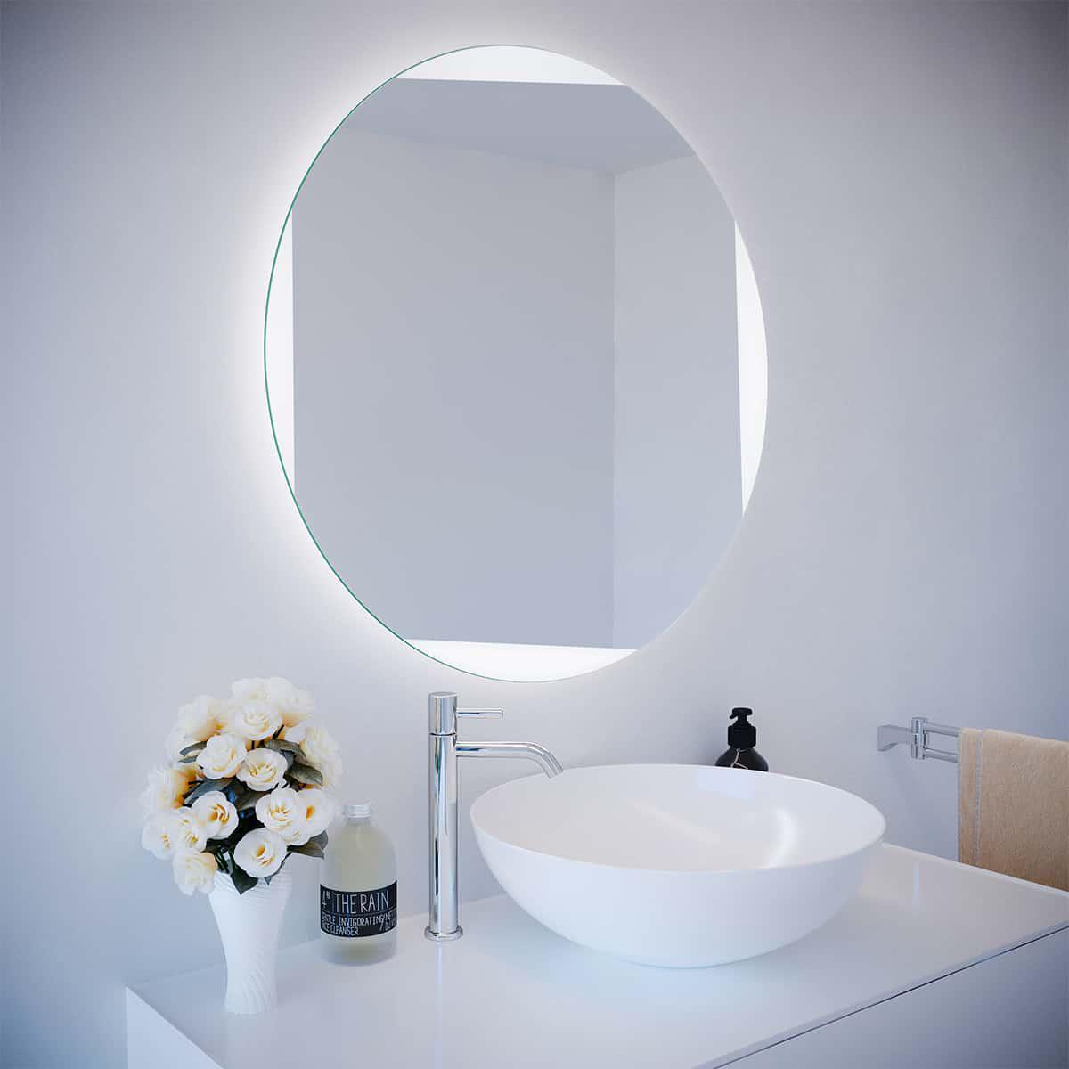 Зеркало Dim Dzerkal TOVIA с LED-подсветкой 70х70 см (13313)