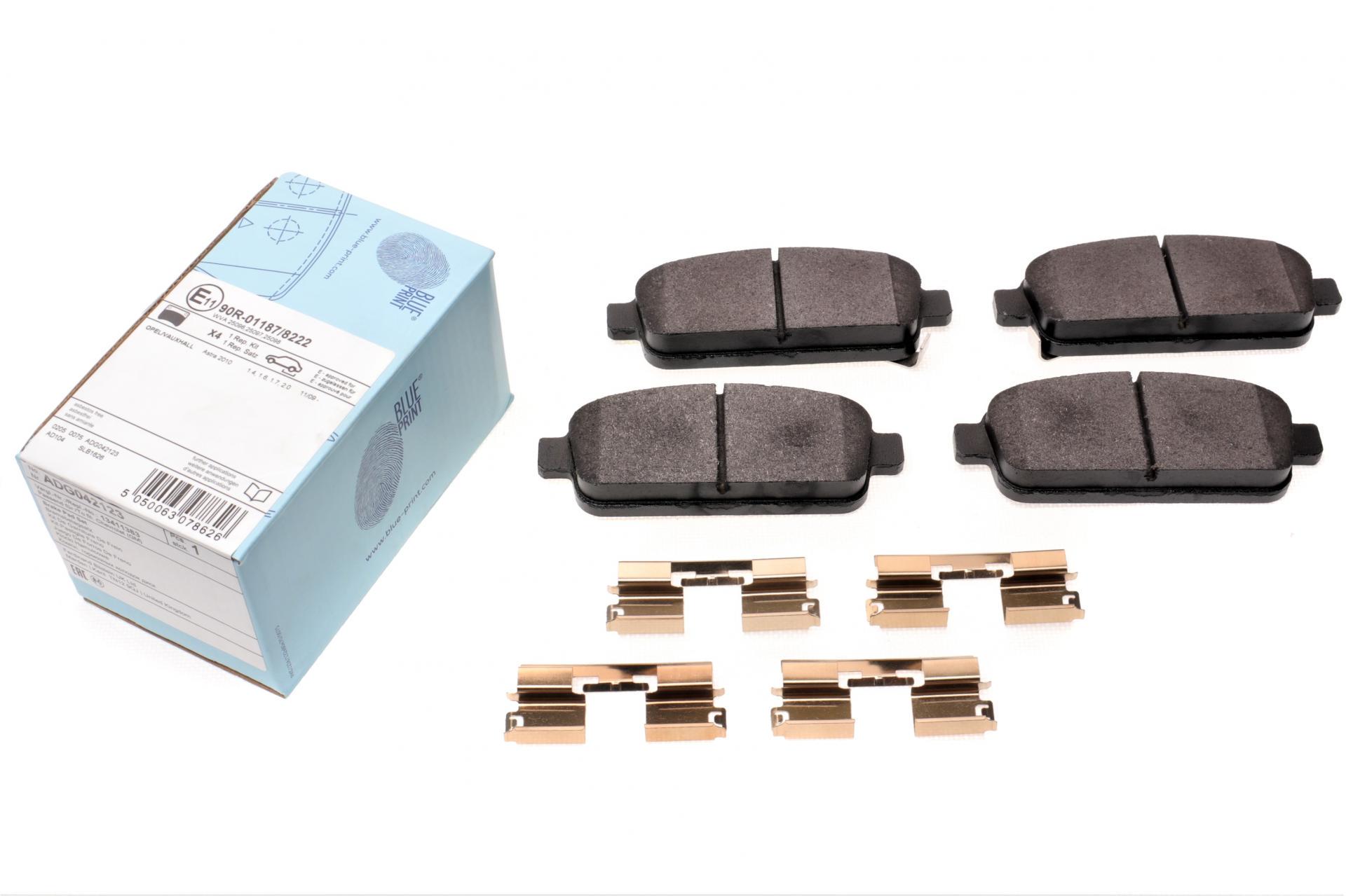 Колодки тормозные задние BLUE PRINT для Opel Astra J 09 R16 Ate (Teves ADG042123)