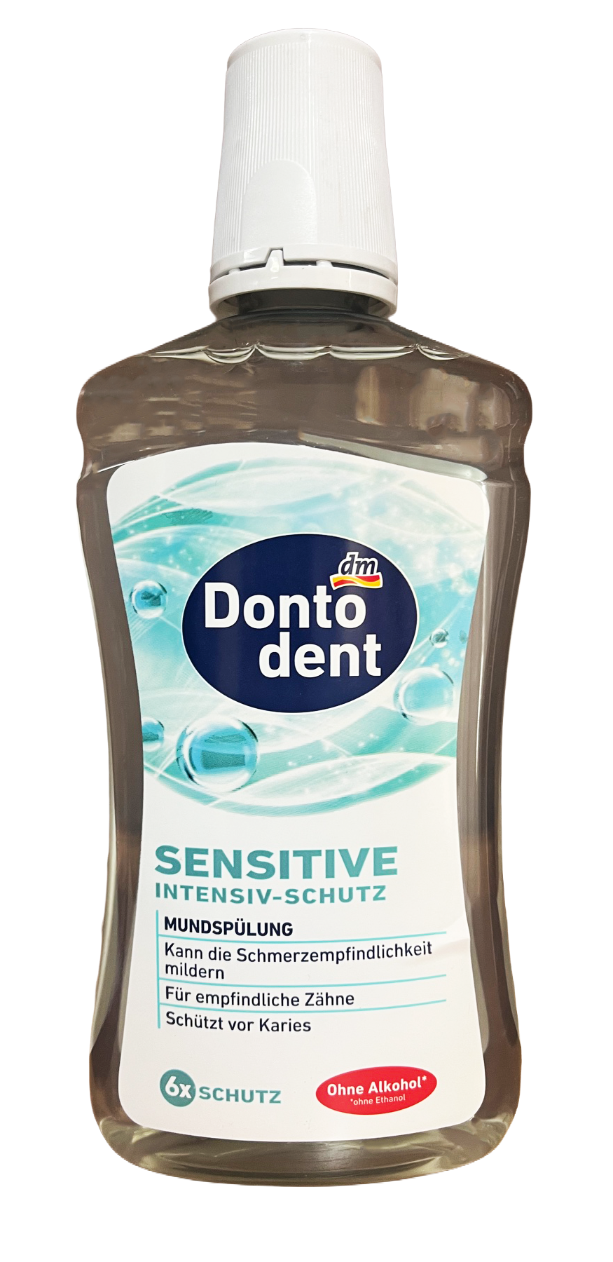 Ополаскиватель для рта Dontodent Sensitive Intensiv-Schutz без спирта для чувствительных зубов 500 мл (131050)