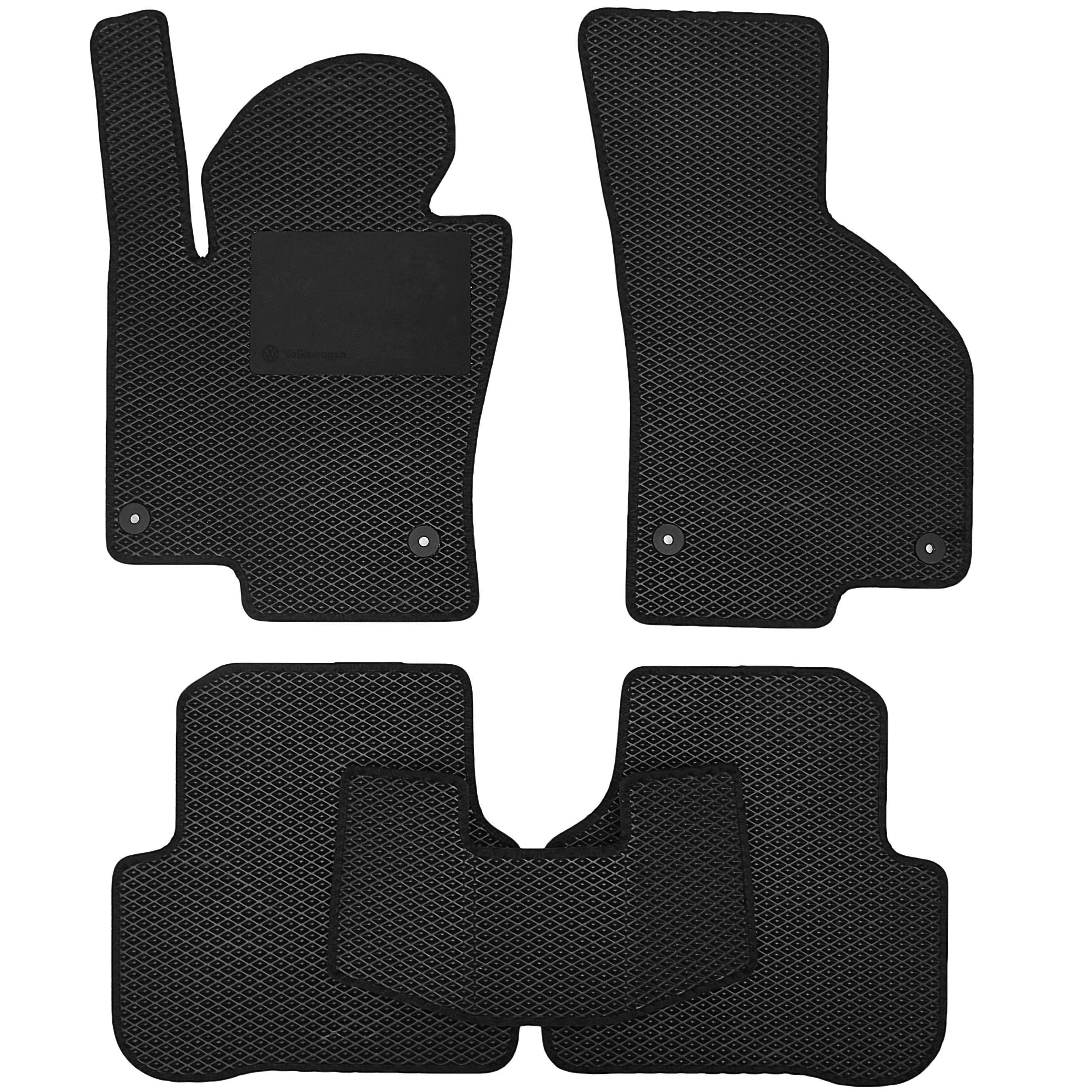 Коврики в салон для Volkswagen Passat CC '09-16 EVA с подпятником Черный (273071)