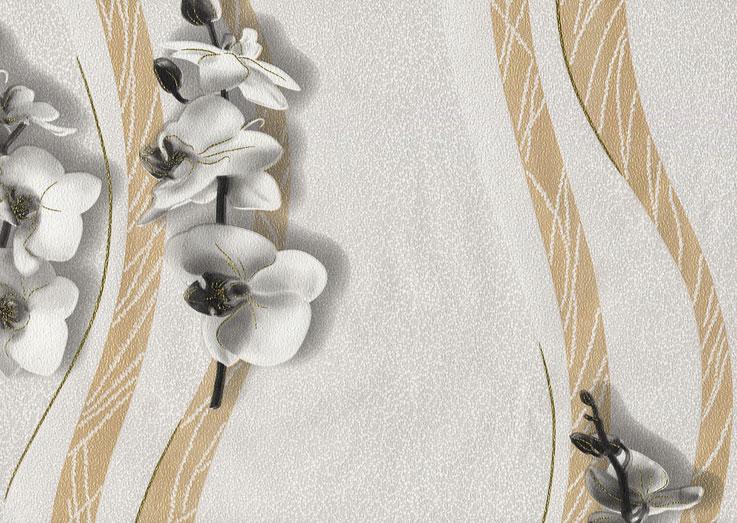 Обои тисненные Эксклюзив Люкс на бумажной основе 0,53х10,05 м Светло-серый (029-01)