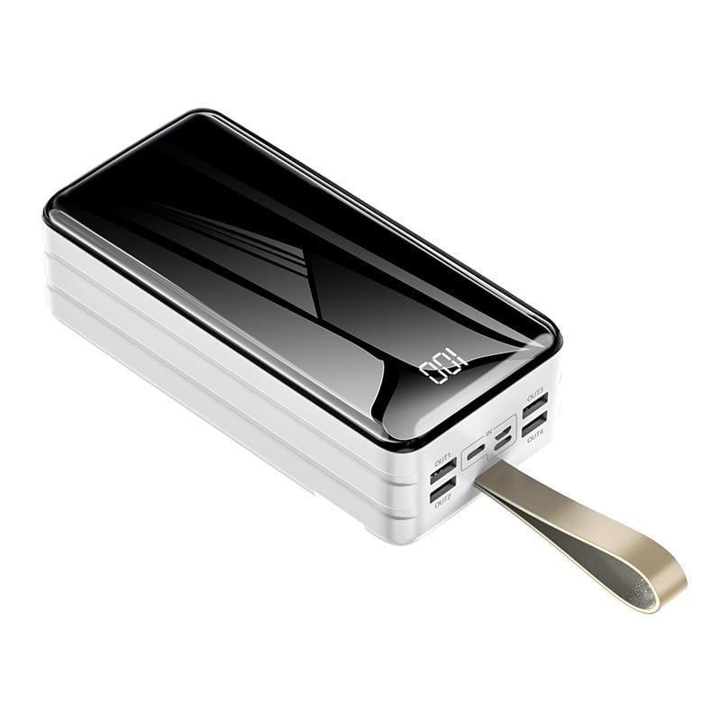 Повербанк с индикатором 4xUSB 60000 мАч Белый Повербанк с индикатором 4xUSB 60000 мАч Белый