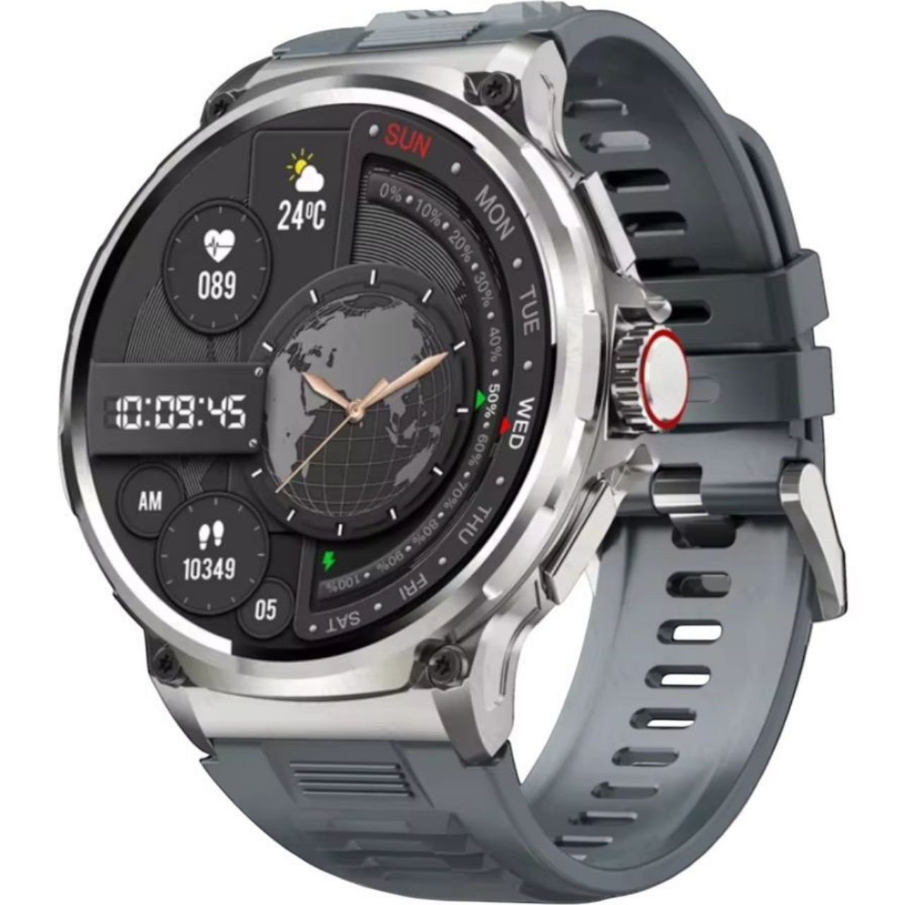 Смарт часы для мужчин Tactic Pro 710 mAh Android/IOS Серый