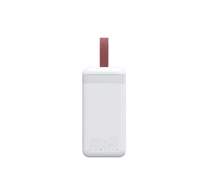 Повербанк XPRO PD-P97 с индикацией зарядки и фонариком 50000 mAh Белый (32570-01)