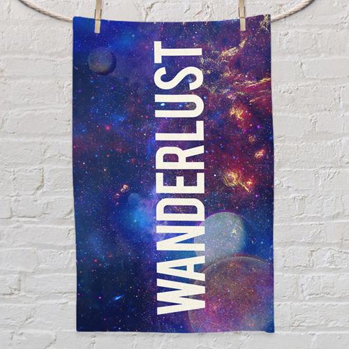 Полотенце с принтом Wanderlust space 80x50 см (PLM_21M025)