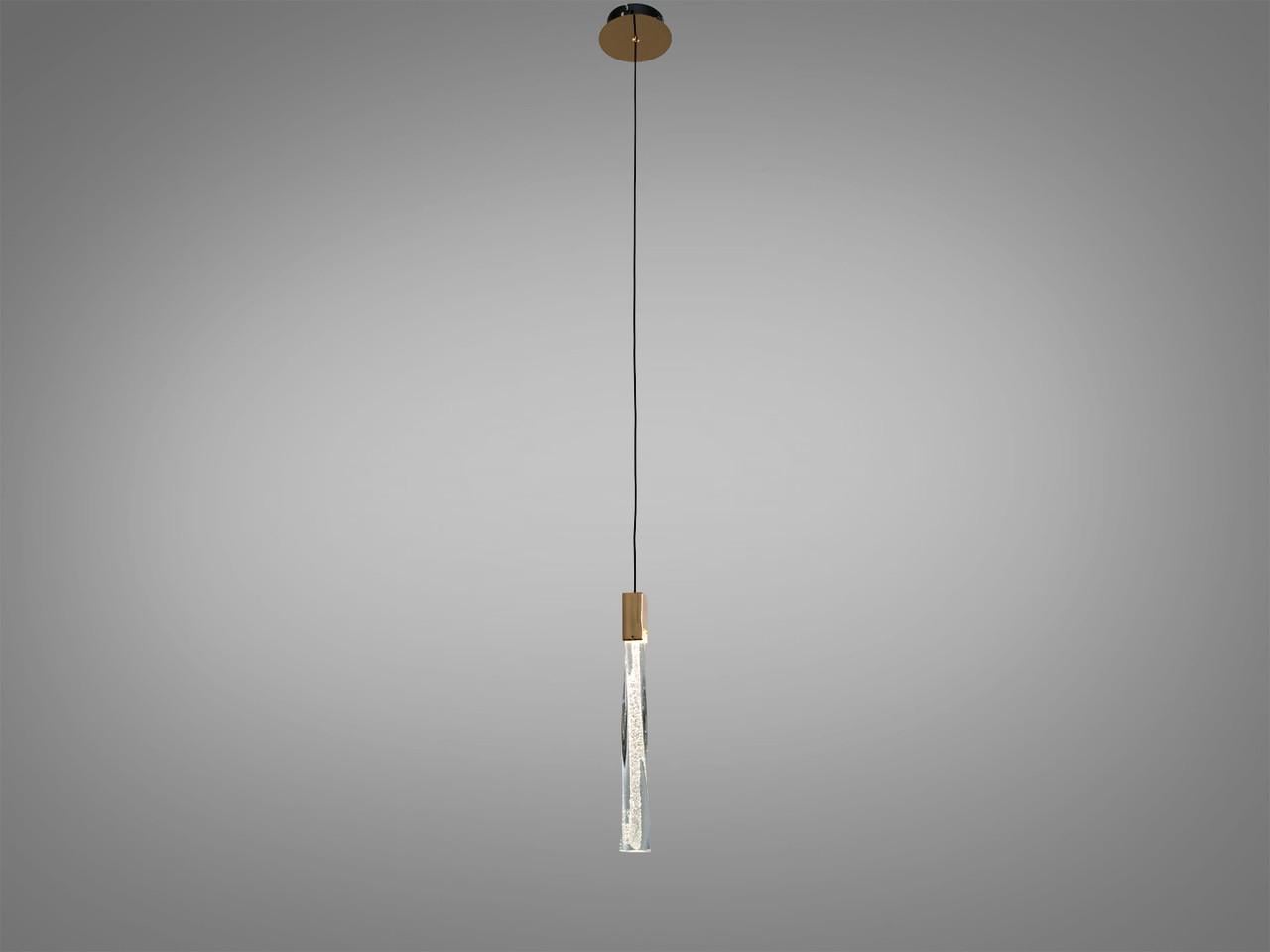Подвесной светильник для гостиной LED Diasha 7157-1G хрусталь 6Вт 330 Лм Золотой (3100521019)