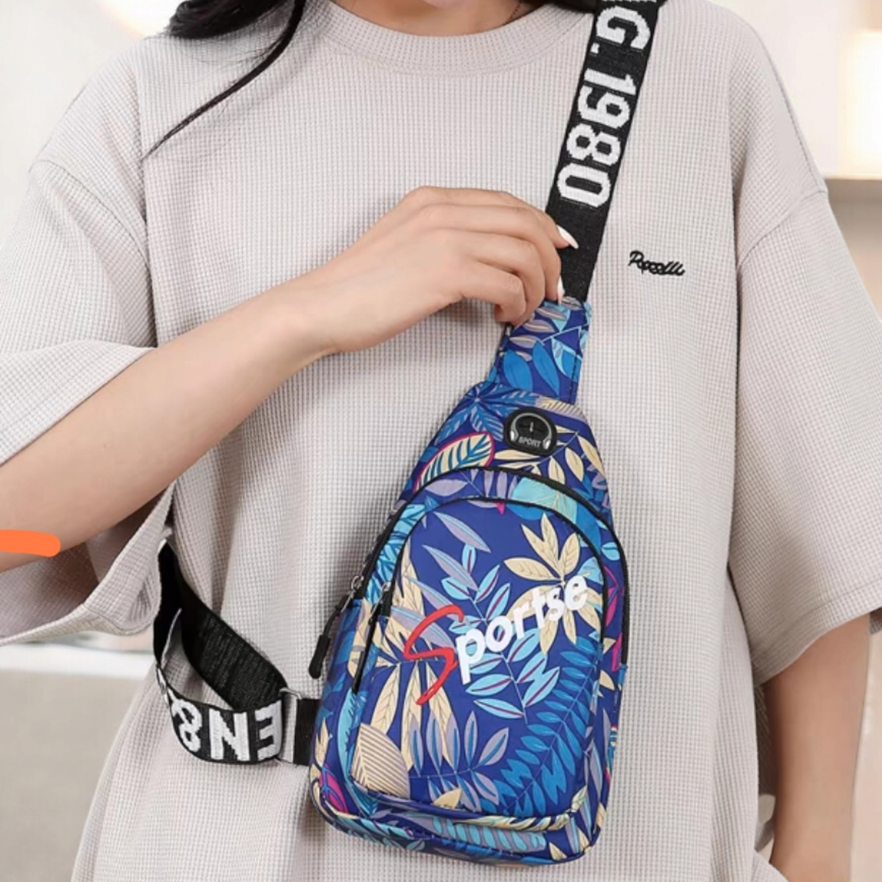 Сумка через плече жіноча 25х15х6 см Синій