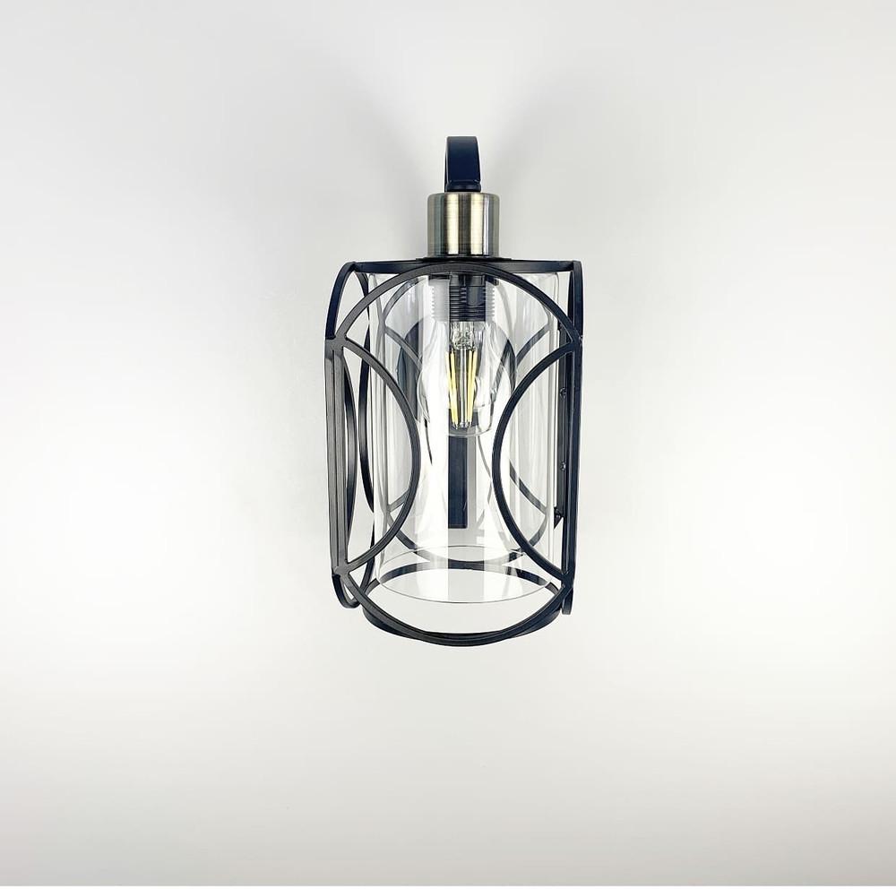 Бра в стиле loft Черный/Прозрачный (12055/1W BK+TR)