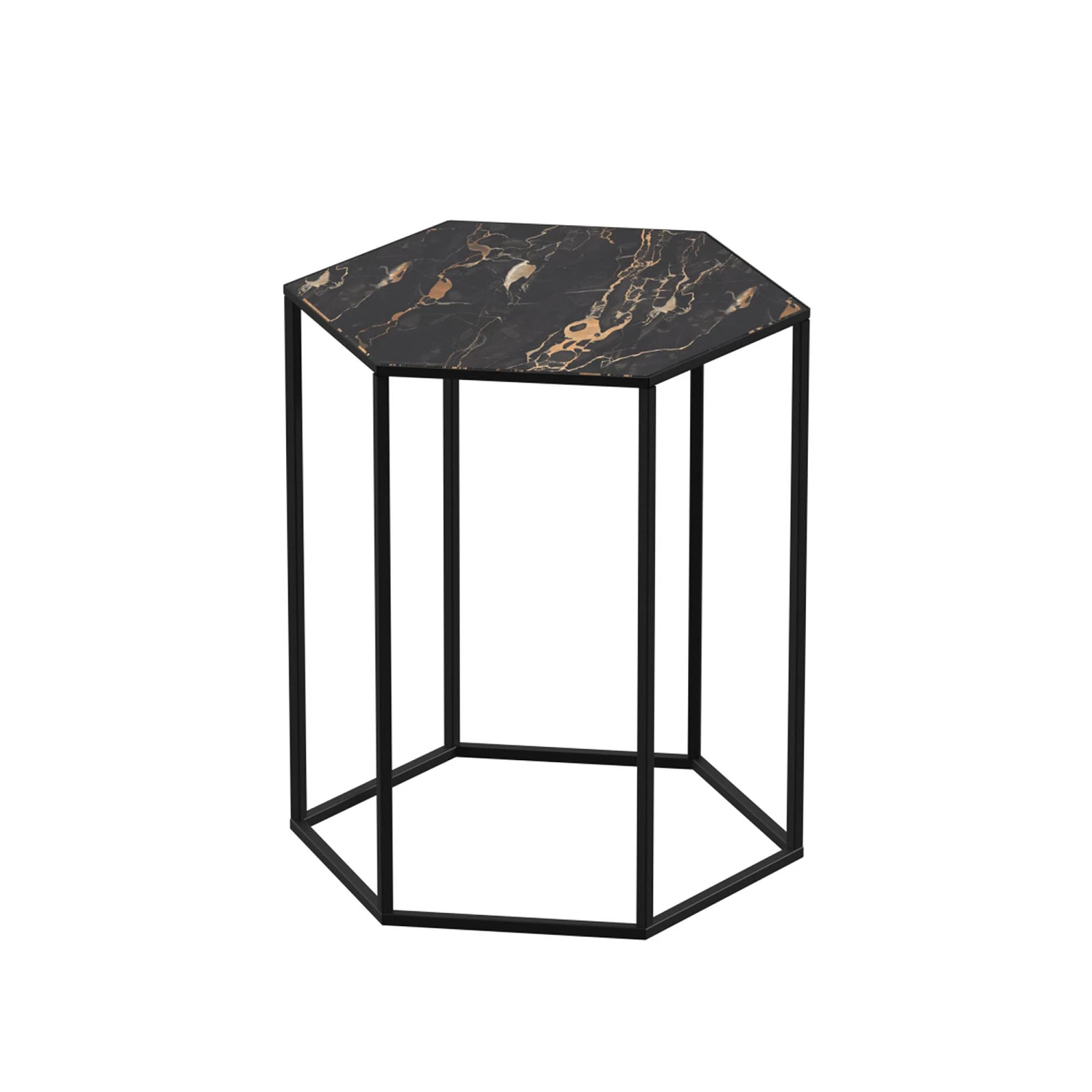 Столик журнальный Aqua Rodos Тур 40x35x45 Richmond Black 9 мм (AQR-АР000083302)