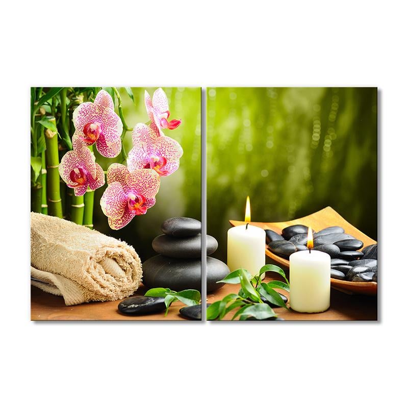 Картина модульная Вдохновляющий декор - Розовая Орхидея 2 модуля 70x105 см Картина модульная Вдохновляющий декор - Розовая Орхидея 2 модуля 70x105 см