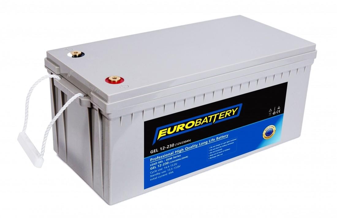 Акумуляторна батарея гелева EuroBattery 12V 230 Ah (11958) Акумуляторна батарея гелева EuroBattery 12V 230 Ah (11958)