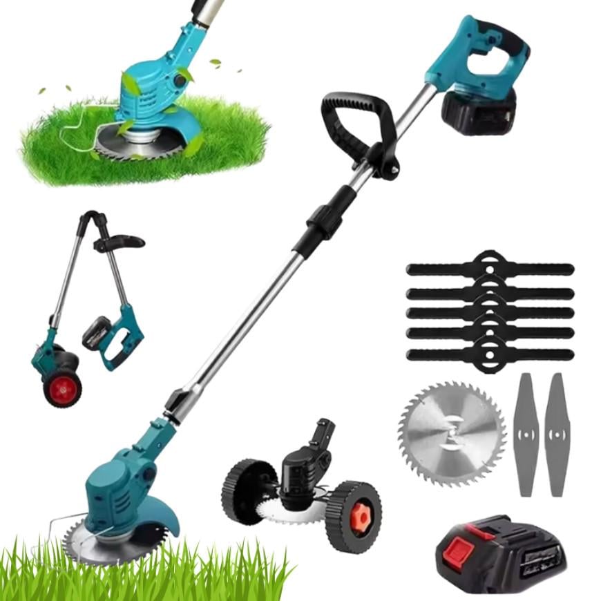 Триммер аккумуляторный 48В 2000 мА с насадками 2 акб Синий (2104618607) - фото 5 Триммер аккумуляторный 48В 2000 мА с насадками 2 акб Синий (2104618607) - фото 5