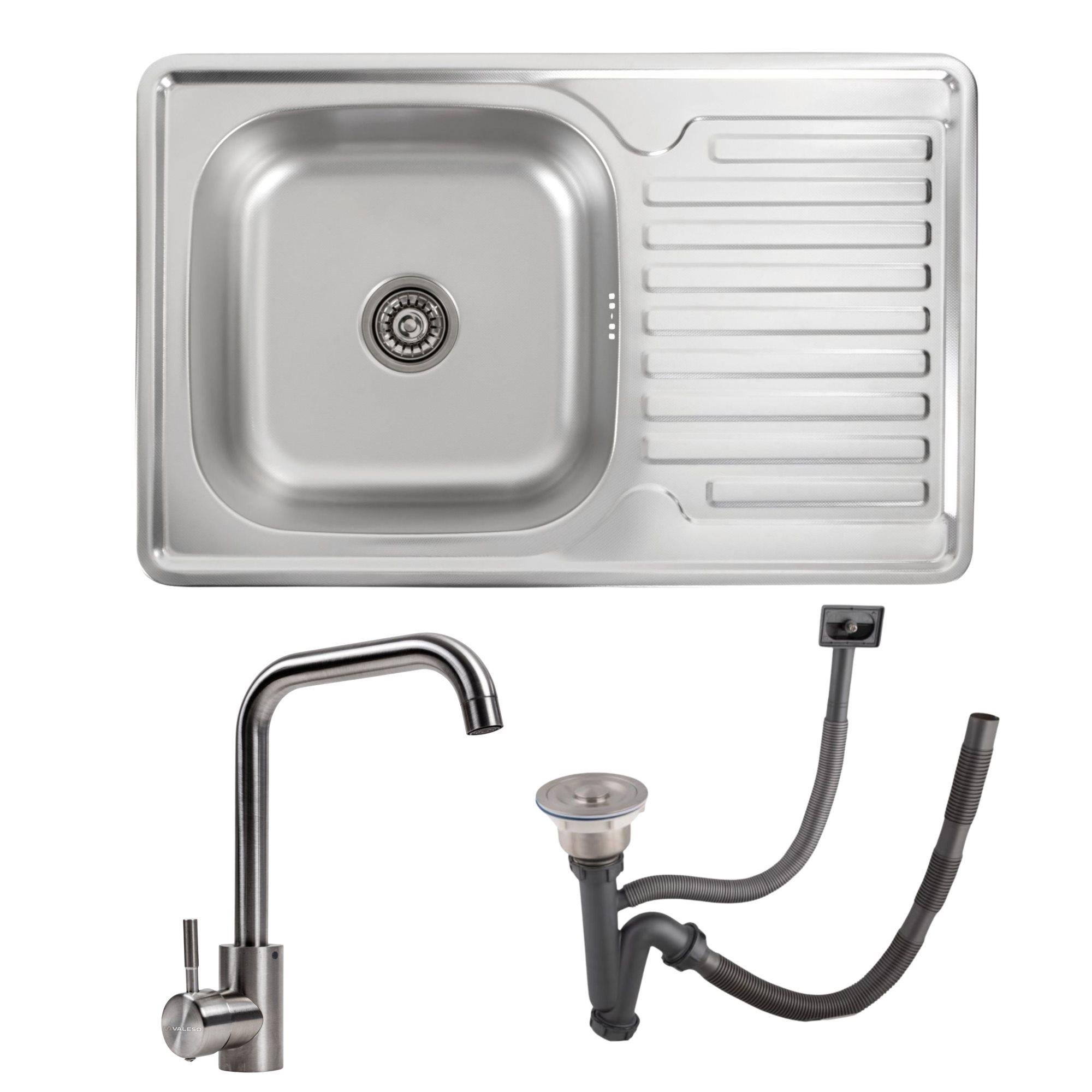 Комплект мойка 7850 0,8/180 Valeso и смеситель NS02A Valeso
