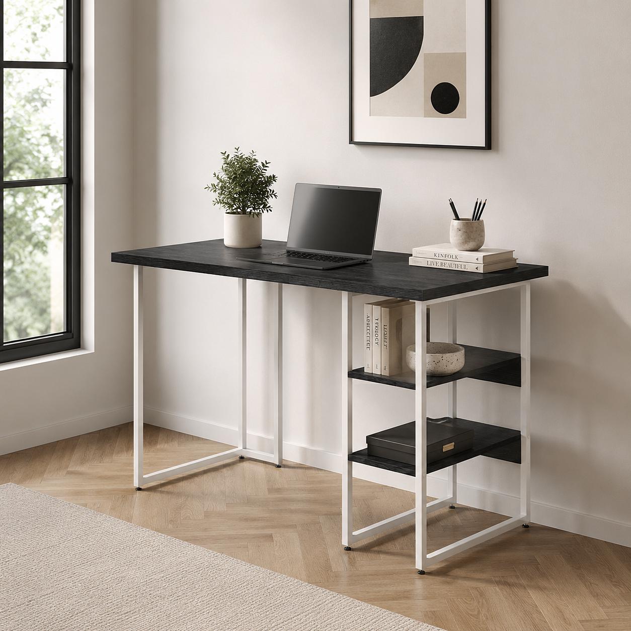 Стол письменный Ferrum-decor Кевин металл/ДСП 32 мм 75x100x6 Белый/Каштан Арвадонна (FRD-108085) Стол письменный Ferrum-decor Кевин металл/ДСП 32 мм 75x100x6 Белый/Каштан Арвадонна (FRD-108085)