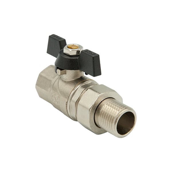 Кран шаровой Raftec с американкой PN40 ВН 1/2'' DRBS1 Black