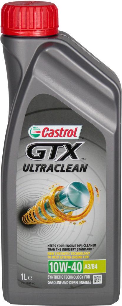 Моторна олива Castrol Gtx Ultraclean A3/b4 15de17 бензин/дизель 10W-40 1 л (1407810)