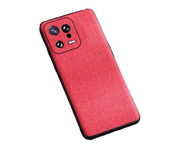 Чохол накладка New Textile Leather Cаse для Xiaomi 13 Червоний