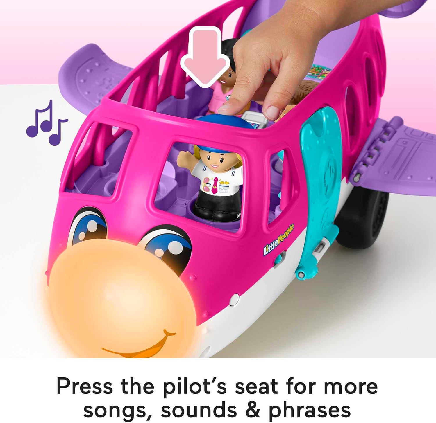 Іграшка літак Fisher Price Little People Barbie Toddler Toy Little Dream Plane (21049400) - фото 3