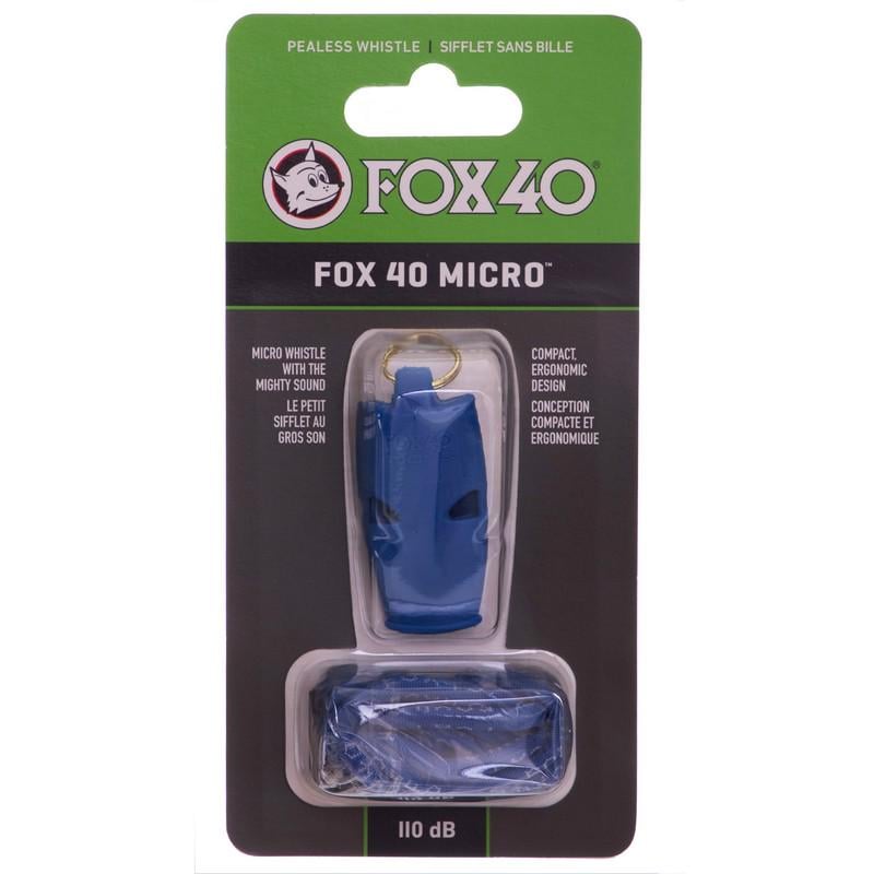 Свисток суддівський Zelart Whistle Micro Safety FOX40-9513 пластиковий Синій (DR007515) - фото 5