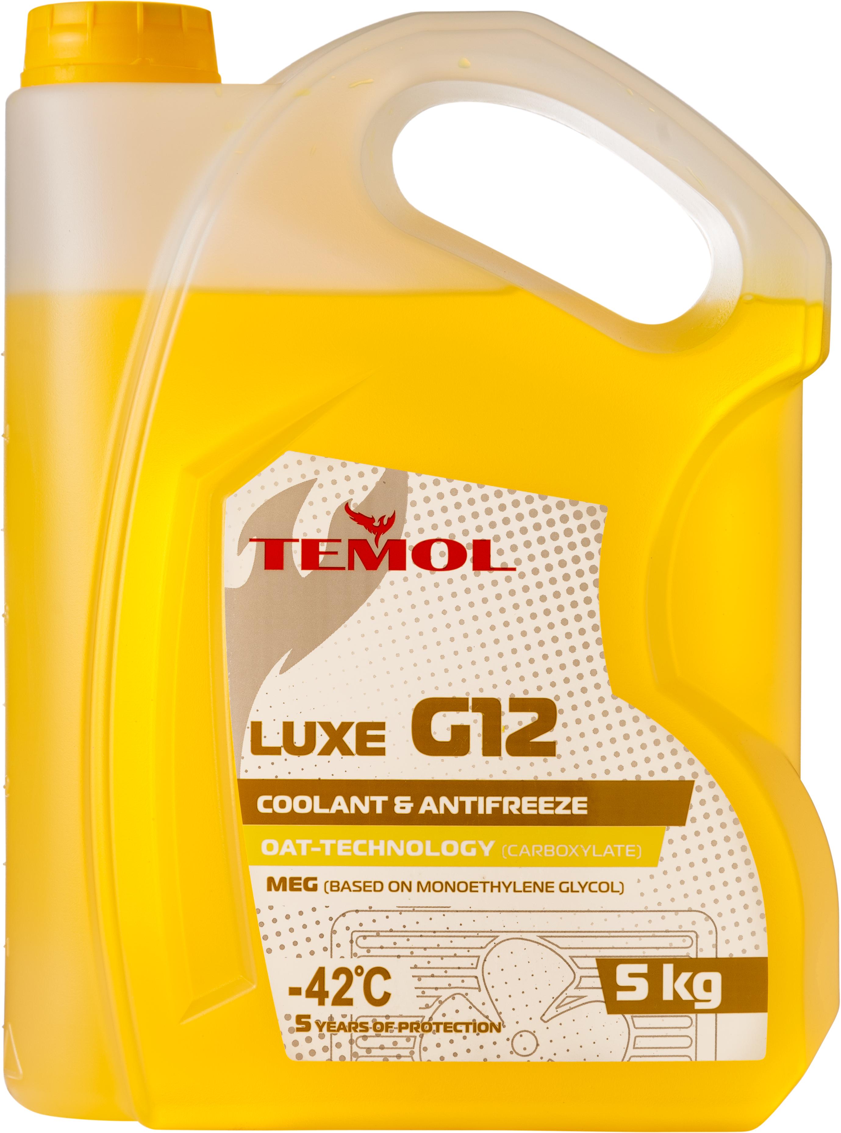 Антифриз TEMOL LUXE G12 5 л Yellow (T-LG12Y-5L)