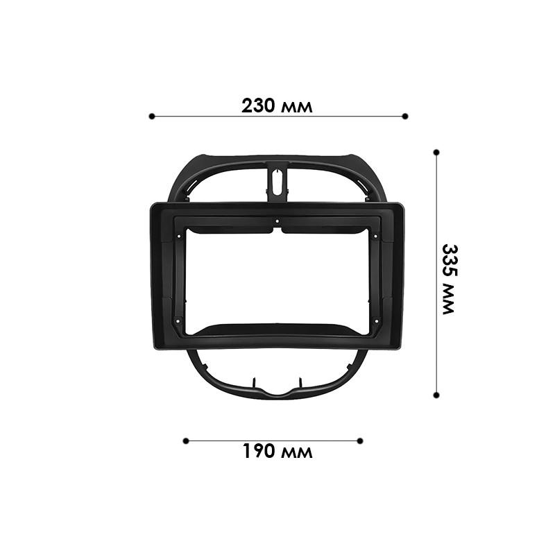 Переходная рамка 9" Lesko для Peugeot 206 1998-2012гг. - фото 3