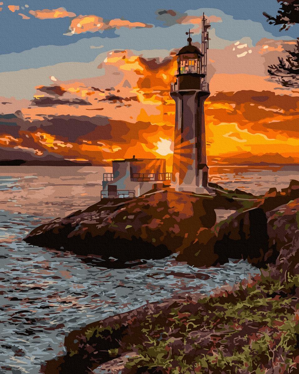 Картина по номерам Маяк на закате 40х50 (GX44537)
