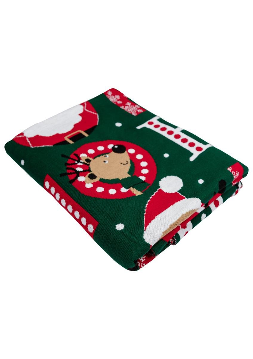 Плед вязаный Ho-Ho-Ho 130х170 см (034485) - фото 5 Плед вязаный Ho-Ho-Ho 130х170 см (034485) - фото 5