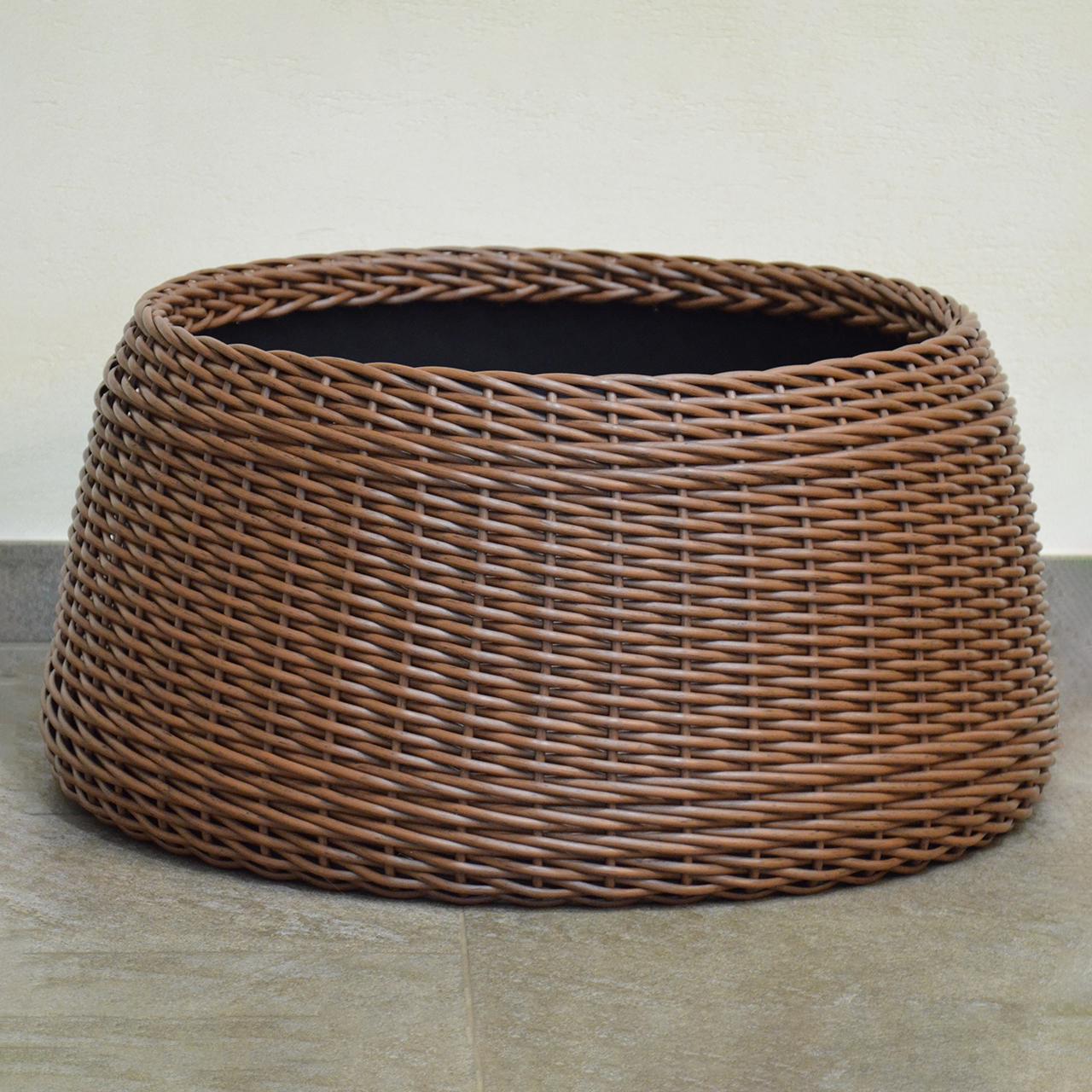 Подставка-юбка под елку плетеная из шт.учного ротанга/ручной работы L Молочный шоколад (23380180) - фото 5