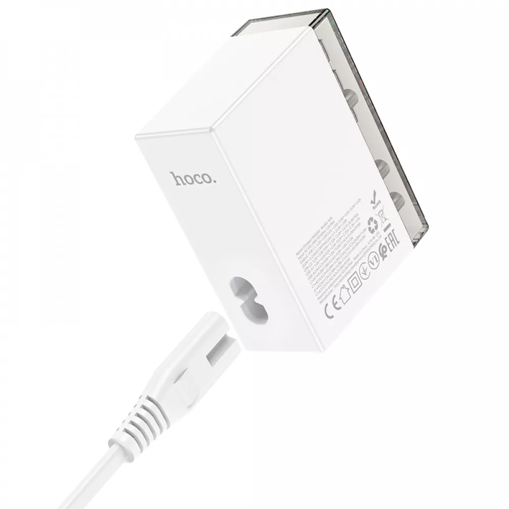 Сетевое зарядное устройство Hoco N36 GaN 65W с 6 портами 3xUSB-C/3xUSB-A (777172) - фото 2 Сетевое зарядное устройство Hoco N36 GaN 65W с 6 портами 3xUSB-C/3xUSB-A (777172) - фото 2
