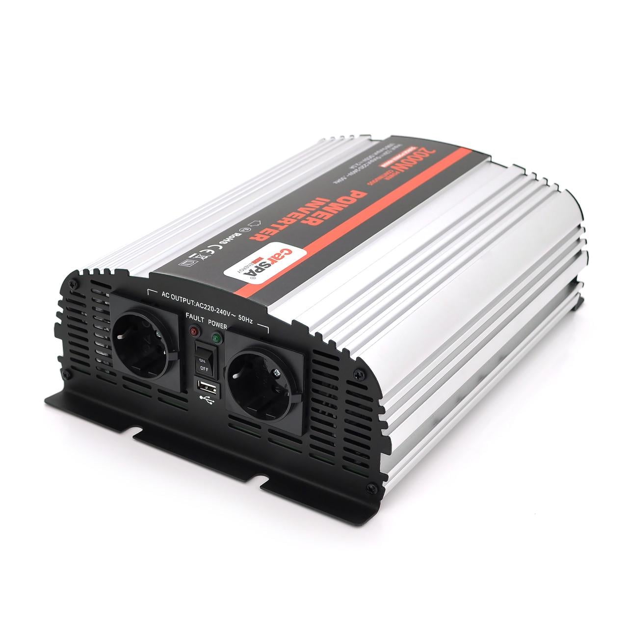 Инвертор напряжения Carspa-2000-122 1200 Вт 12/220V approximated 2Shuko USB клеммы Box Q4 (DR010637) Инвертор напряжения Carspa-2000-122 1200 Вт 12/220V approximated 2Shuko USB клеммы Box Q4 (DR010637)