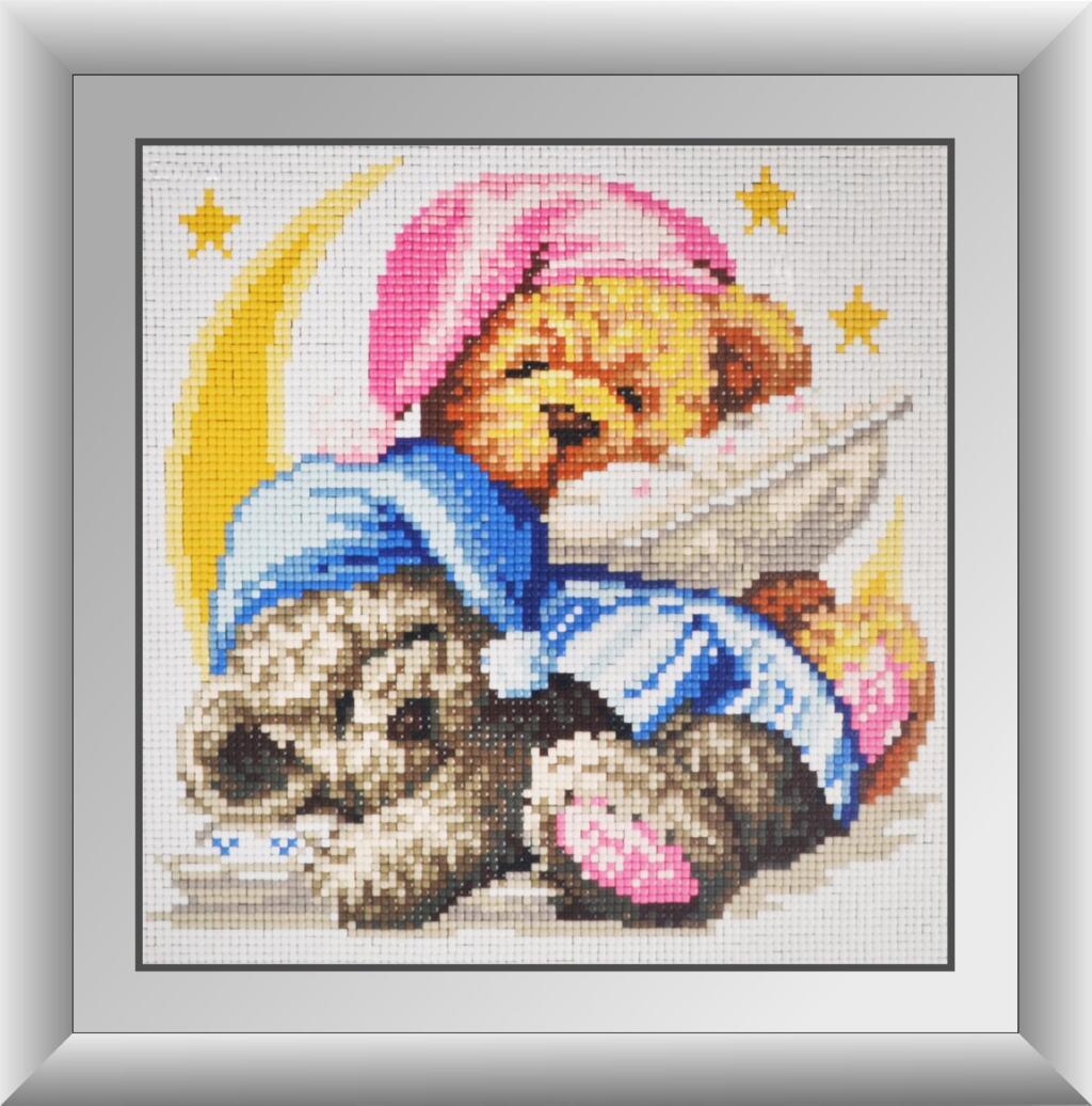 Алмазная мозаика Dream Art Спящие мишки 25х25 см (DA.30002)