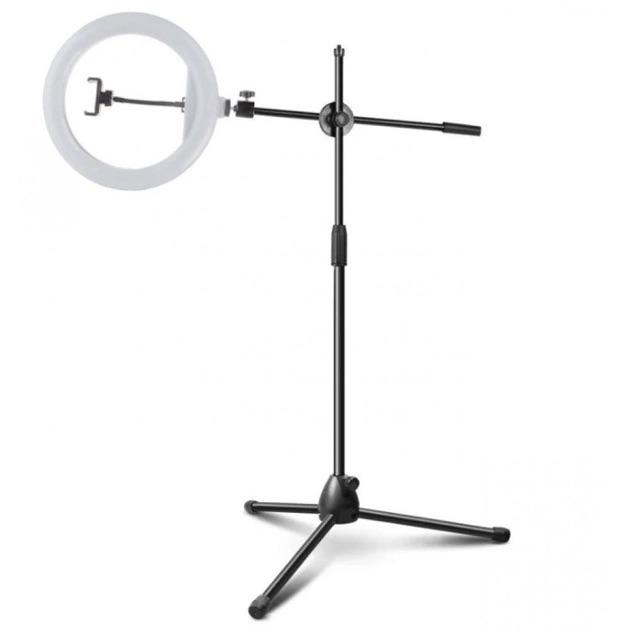 Кільцева лампа зі штативом та тримачем для телефону 26 см USB (17707839) - фото 3 Кільцева лампа зі штативом та тримачем для телефону 26 см USB (17707839) - фото 3