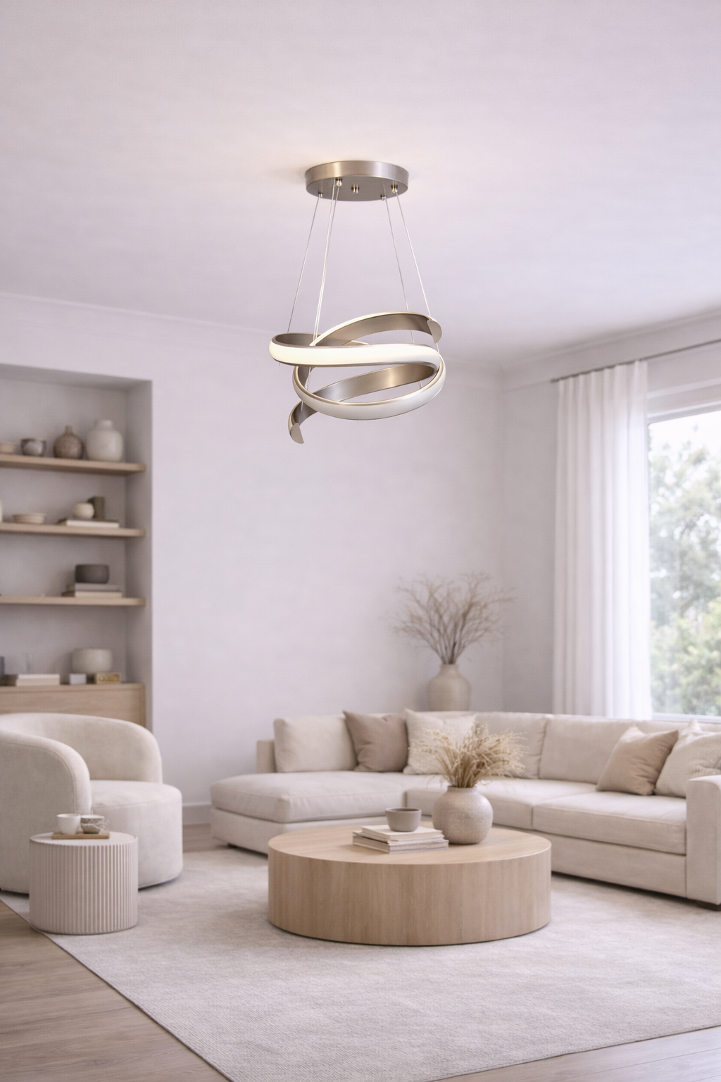 Люстра Nova Spiral LED 3 режима 148W (20193/3CF)