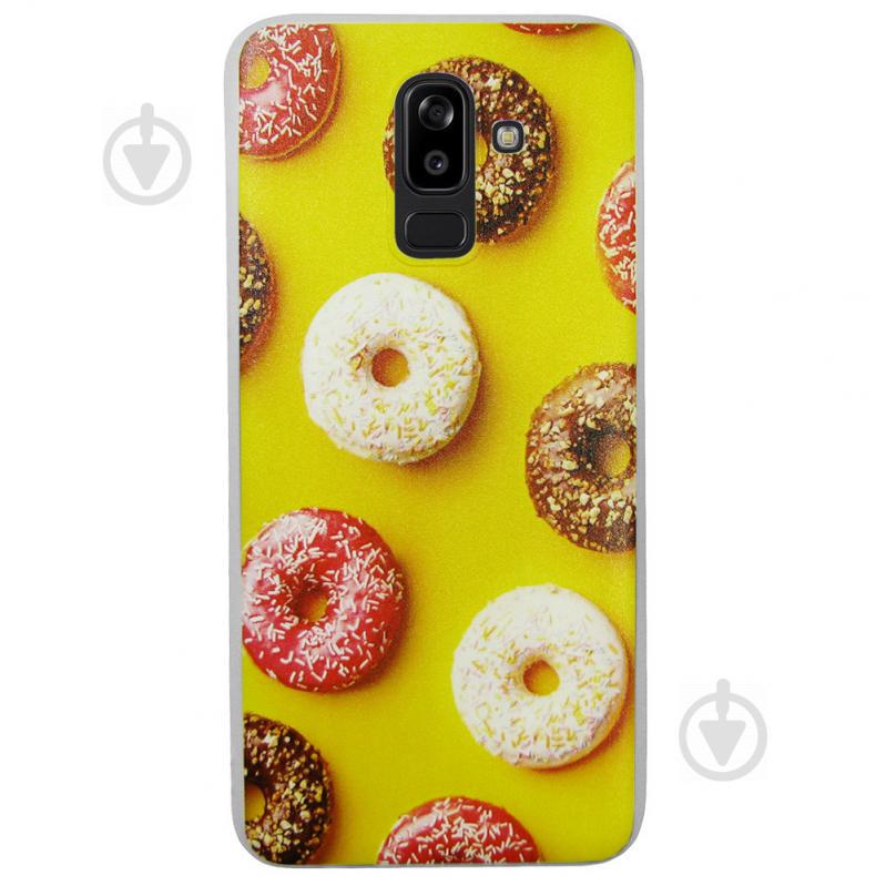 Чехол с рисунком Printed Silicone для Samsung J810 Galaxy J8 2018 Пончики (arbc3160)