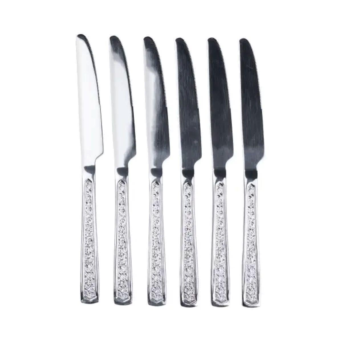 Набор столовых ножей нержавеющая сталь гальваническое покрытие 6 шт. (HP692)