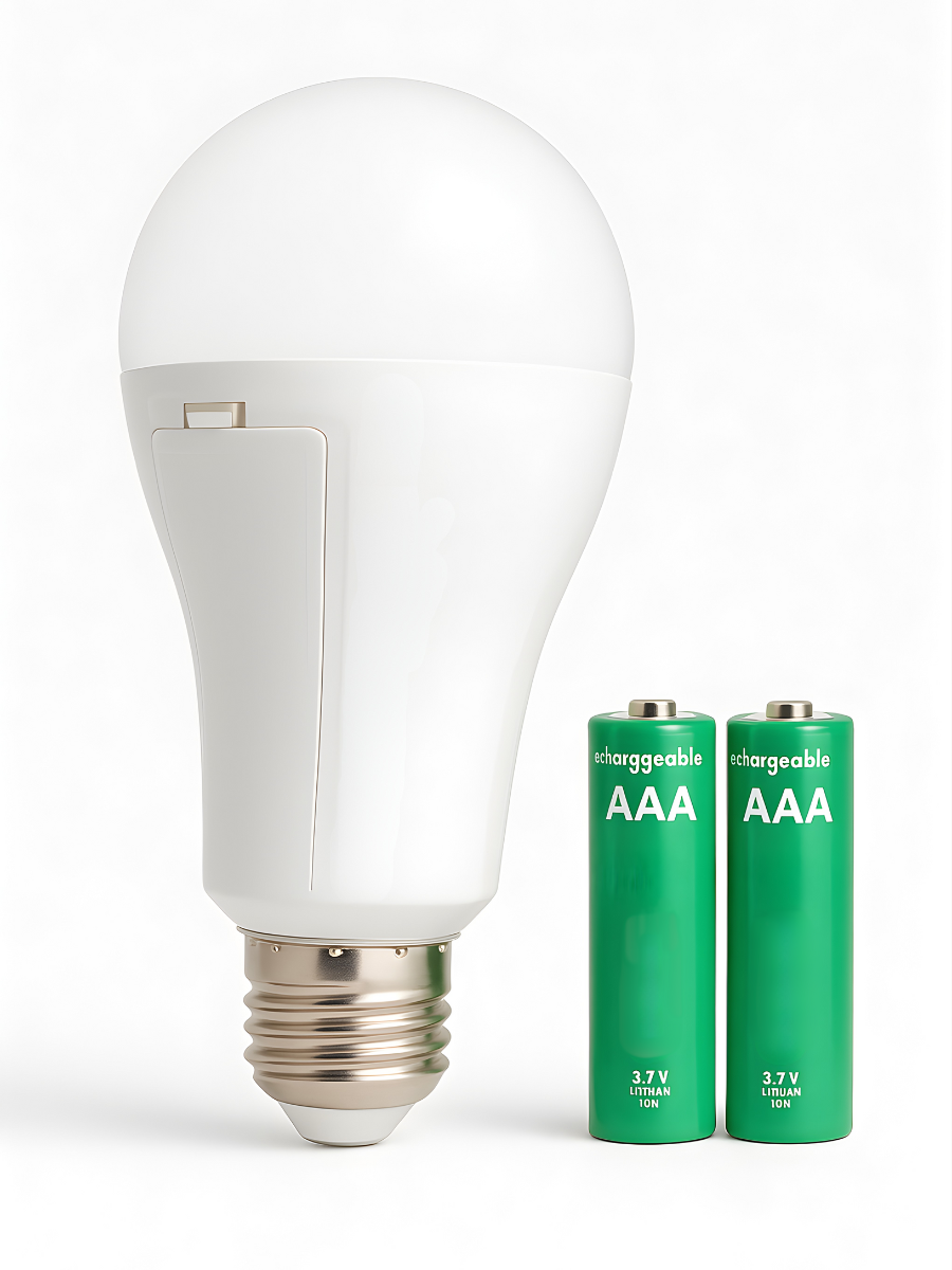 Розумна лампочка 20 Вт LED Е27+ 2 акумулятори Білий (6981778550)