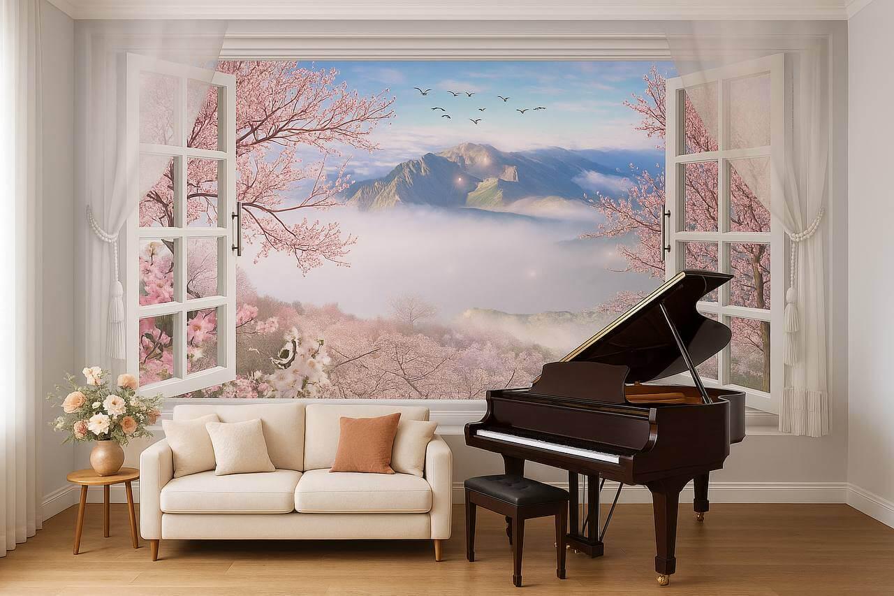 Фотообои флизелиновые Styleo Print-walls 3D Горный пейзаж 0156 400х250 см (Pw-0156/4)