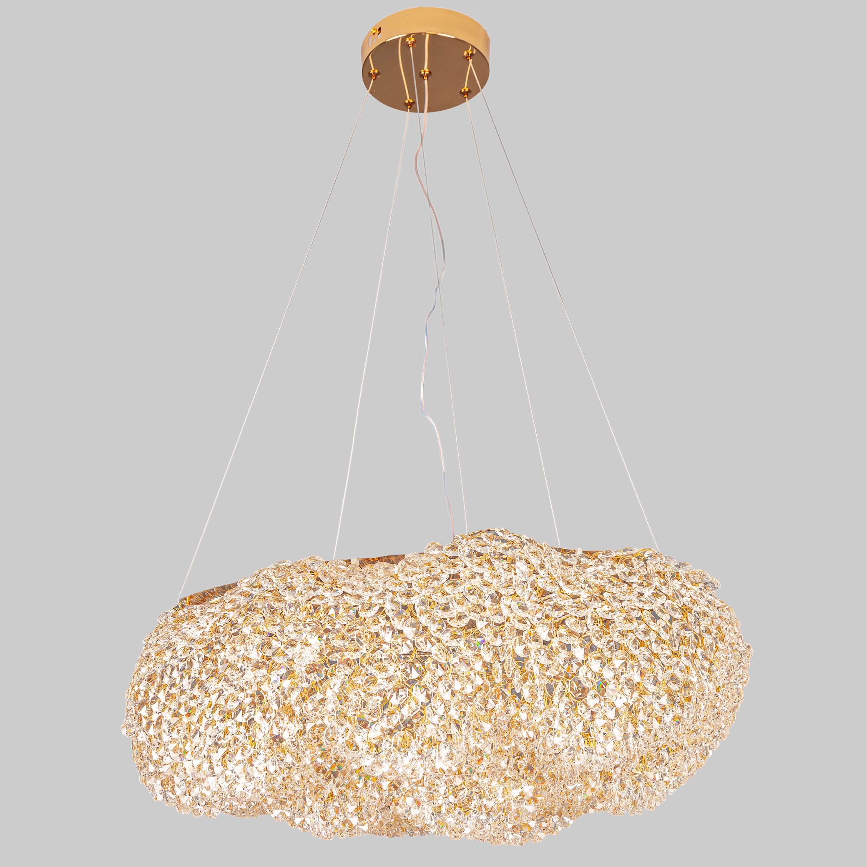 Люстра crystal арт-деко Золотой (89-7207 (600) GD)