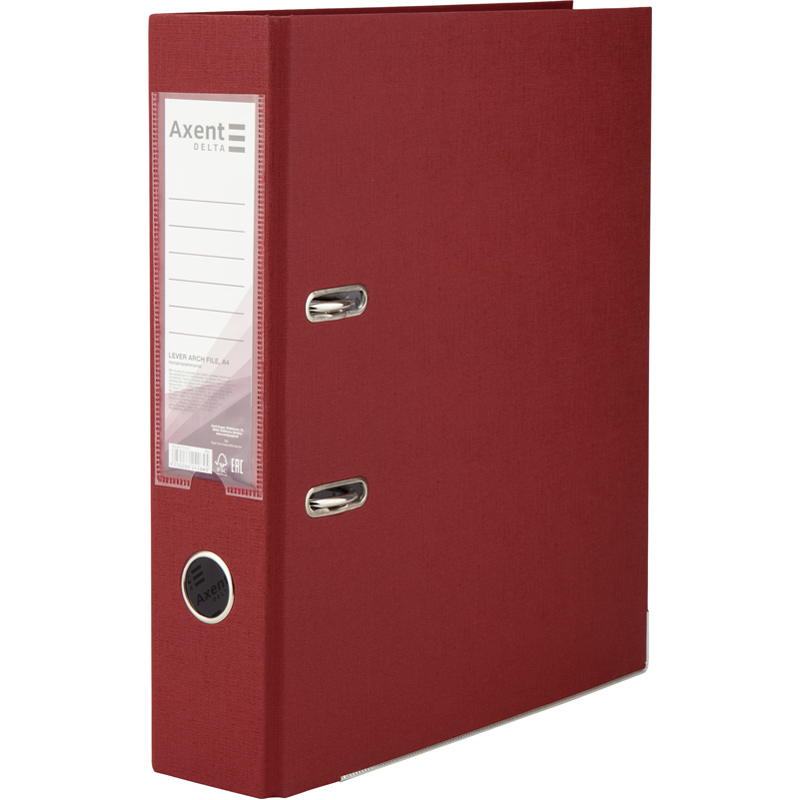 Папка-регистратор односторонняя PP D1714-37C 75 см собранная Вишневый (4250266242645)