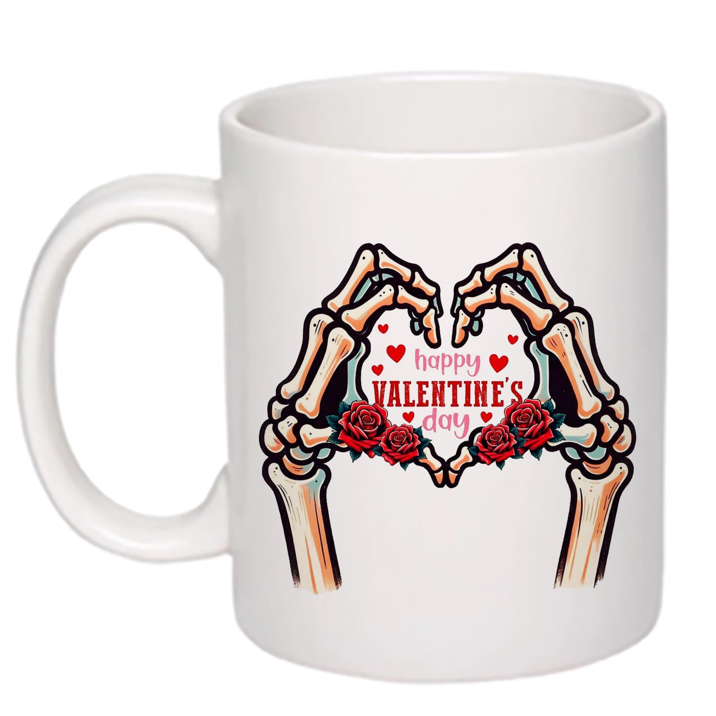 Чашка с печатью "Happy Valentine's Day" 330 мл Белый (22230)