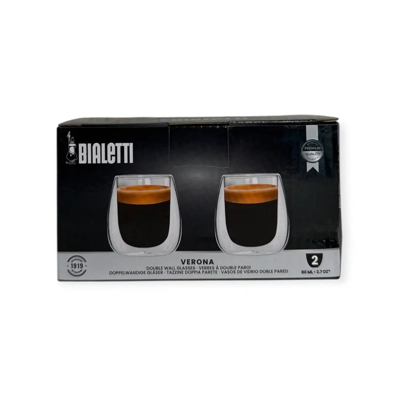 Набір склянок із подвійними стінками Bialetti Verona 250 мл 2 шт. (99DBW015)